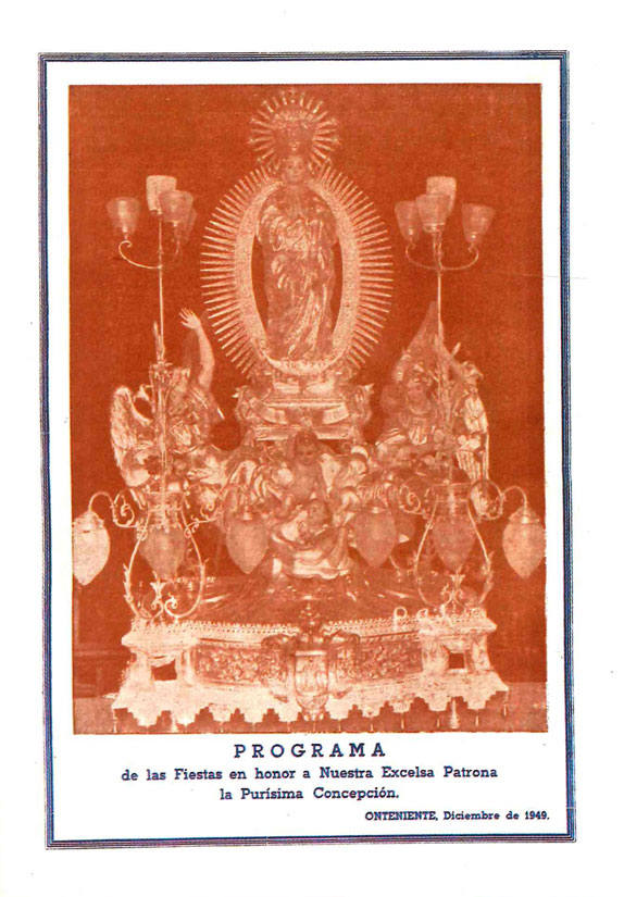 Fiestas de la Purísima 1949 Ontinyent / Onteniente